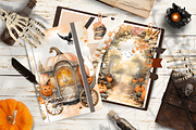 Pink and Orange Halloween Paper, a Background Graphic by Coco Bloom (Thumbnail 5 of 6)