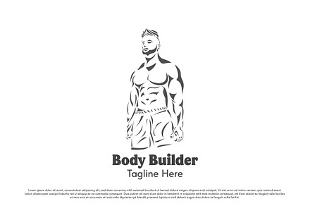 Body Fitness Logo Design Template