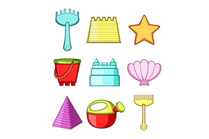 Beach and sand toys collection for, a Sport Illustration by pikepicture