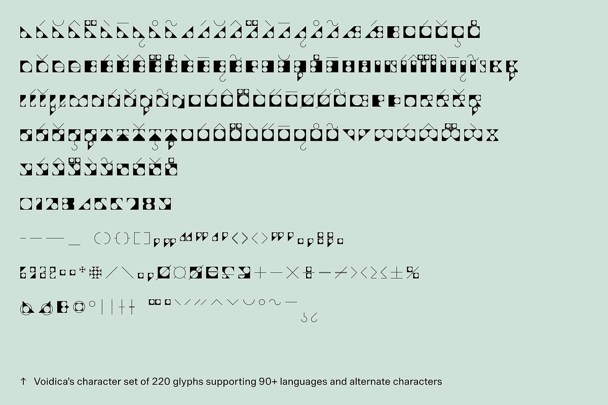Voidica, a Sans Serif Font by Nameless Type Foundry (Photo 4 of 10)