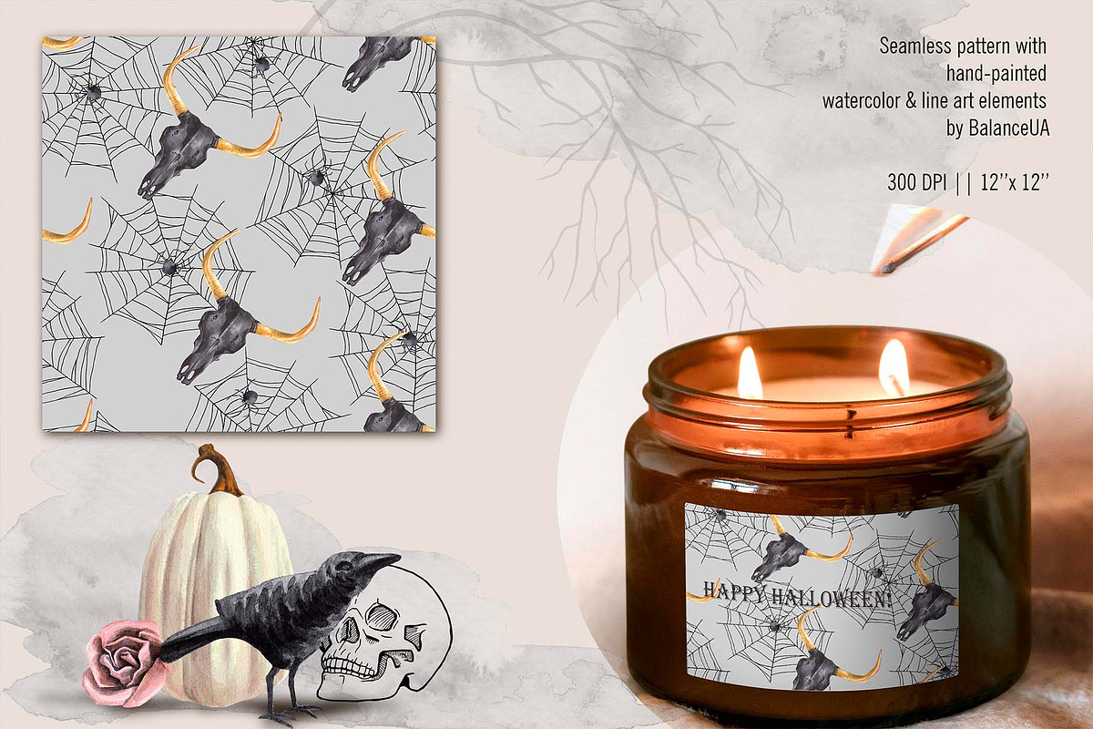 Real Halloween, Watercolor&LineArt, a Decorative Illustration by BalanceUA (Photo 15 of 18)