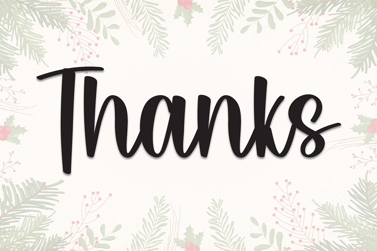 Christmas September | Script Font, a Handwritten Font by Scratchones (Photo 8 of 8)