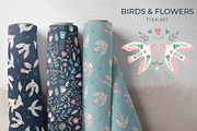 Birds and Flowers. Folk Art, a Decorative Illustration by Irina Ostapenko (Thumbnail 7 of 9)