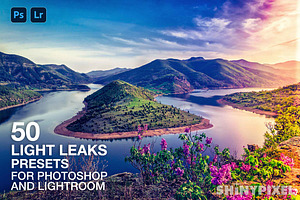 50 Light Leaks Presets for Ps and Lr