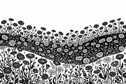 60 Daisy Flower Field Silhouette, a Seasonal Illustration by Amazin_art (Thumbnail 11 of 28)