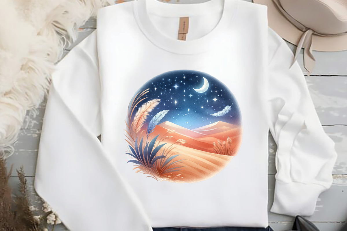 Boho Clipart Png Bundle Feathers, an Illustration by DreamCafeArt (Photo 4 of 6)