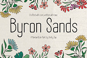Byron Sands YJC, a Handwritten Font by YENTY JAP CO (Thumbnail 1 of 8)