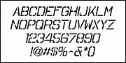 Promotional Stencil JNL, a Sans Serif Font by Jeff Levine Fonts (Thumbnail 5 of 5)