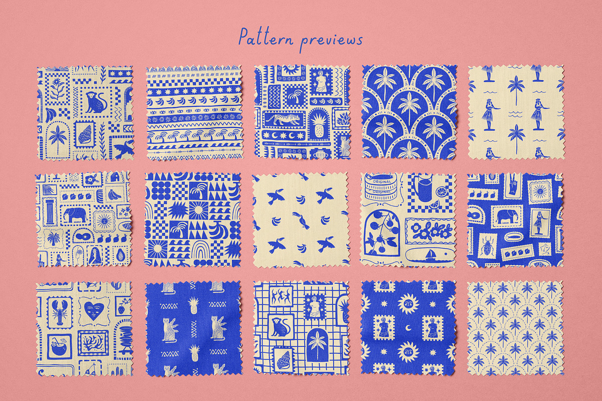 Tropical Treasure: Patterns & more, a Pattern Graphic by Dedraw Studio (Photo 4 of 21)