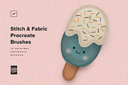 Stitch & Fabric Procreate Brushes, a Brush Add-On by Creative Veila (Thumbnail 1 of 10)