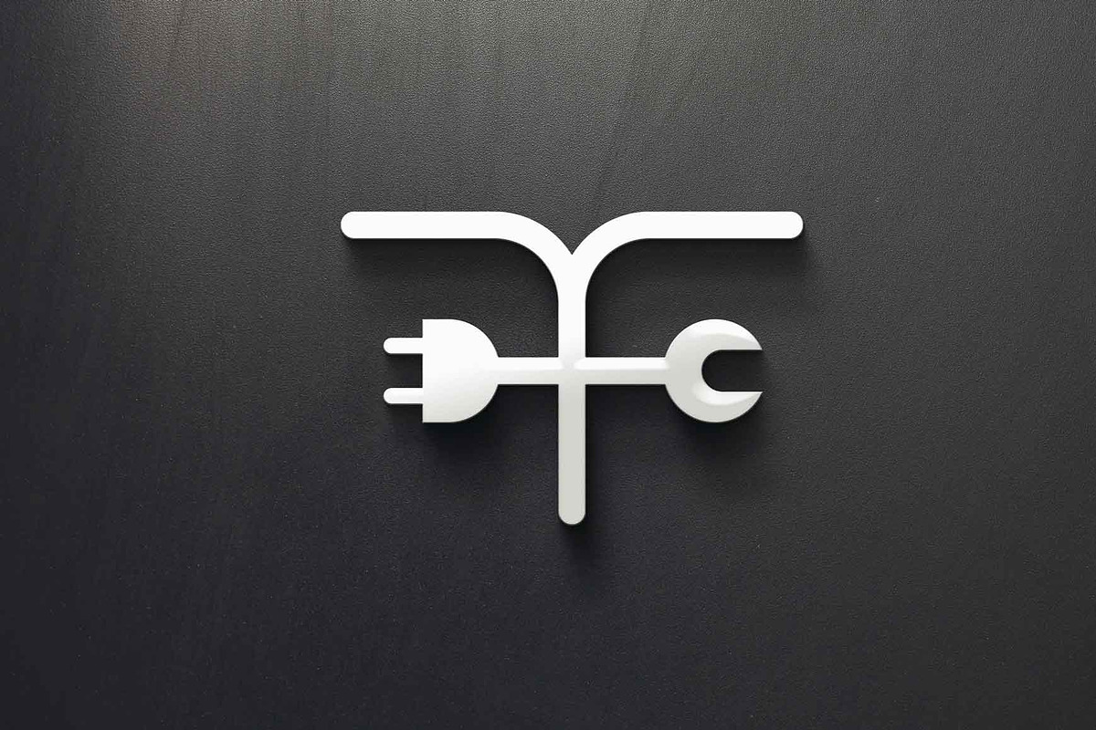 Alphabet letters FF OR T with tools., a Branding & Logo Template by art_creater (Photo 2 of 2)
