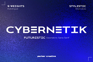 Cybernetik - Futuristic Sans-Serif