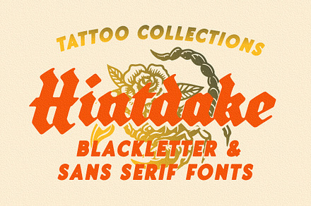 Hintdake - Tattoo Blackletter Font, a Blackletter Font by Edignwn Type