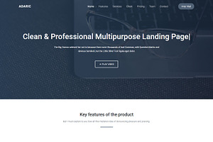 Adaric - Landing Page Template