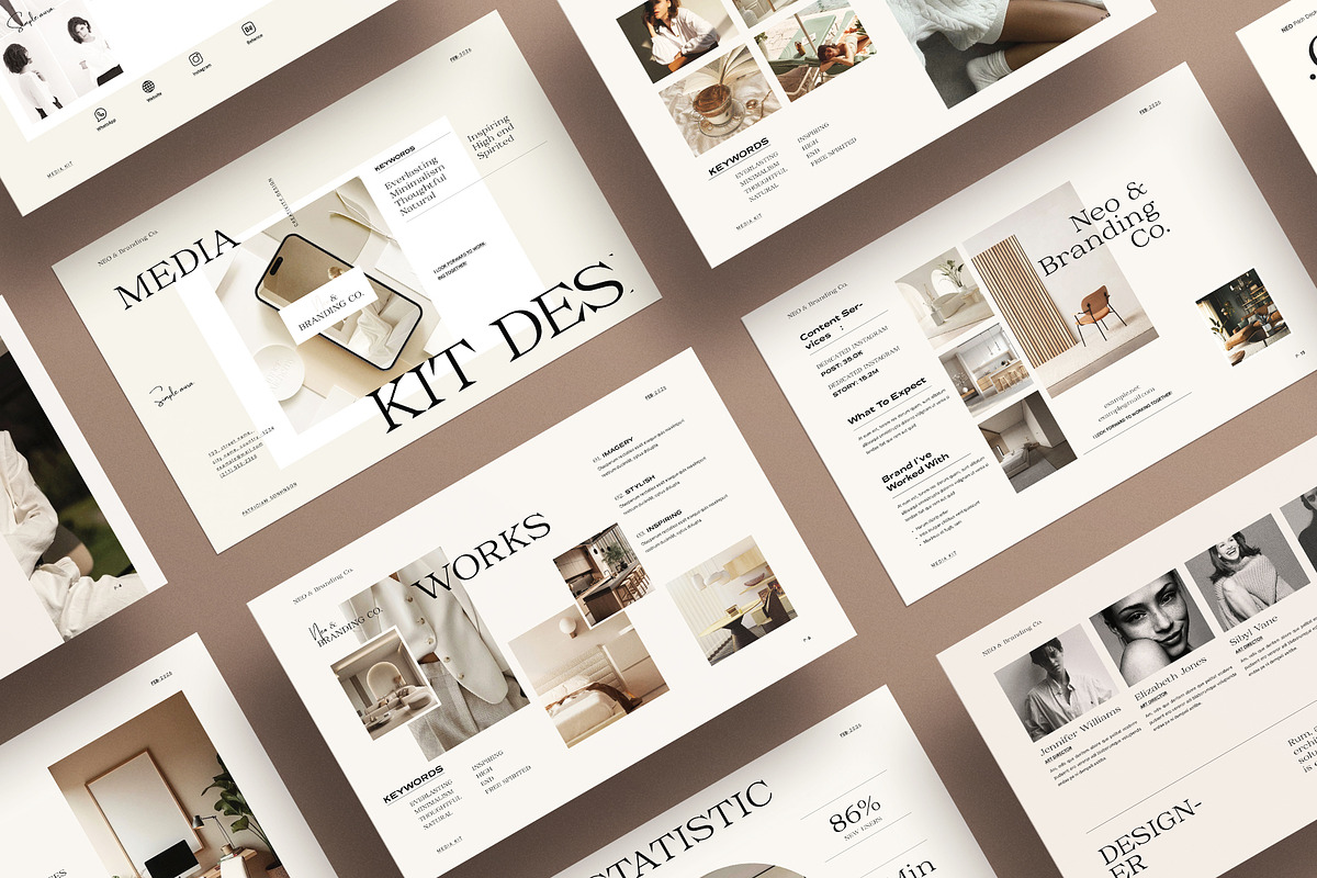 Media Kit Brochure Design Template preview 5
