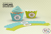 Cupcake Scalloped Liner Party Mockup, a Cups & Container Mockup by INCDesign (Thumbnail 4 of 7)
