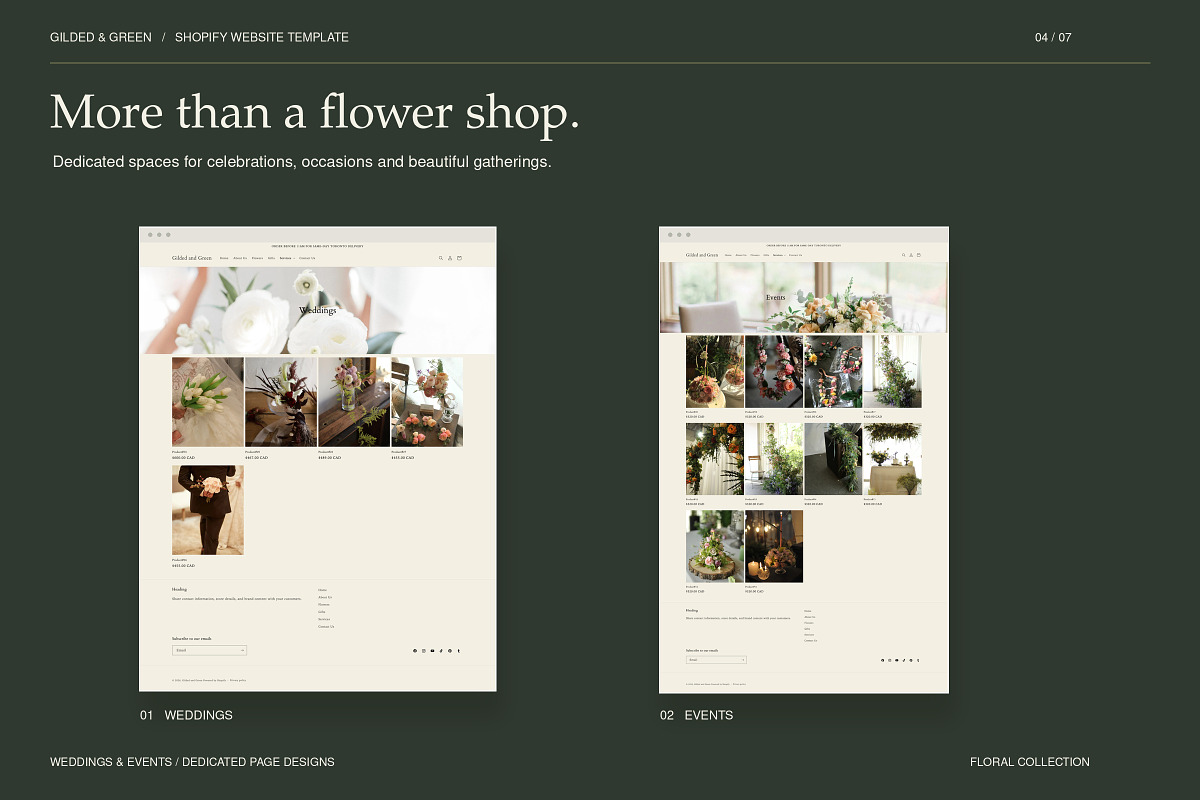 Shopify Theme for Florists, a Shopify Template by Layl Atelier (Photo 4 of 8)