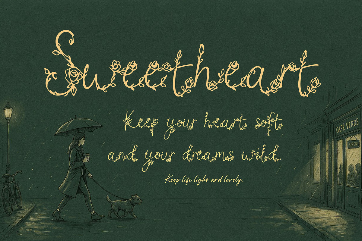 HoneiMoylavi, Delicate Floral Script, a Script Font by HypeWorksCo (Photo 5 of 19)