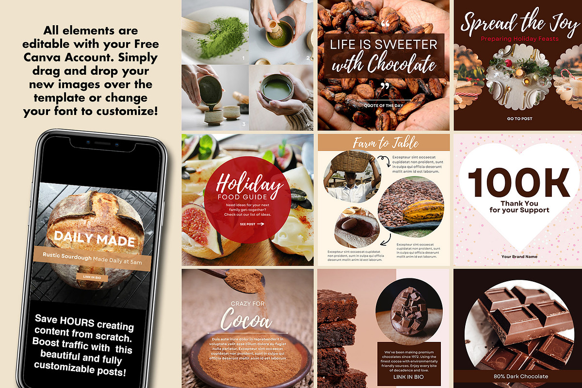 Artisan Instagram Templates, a Social Media Template by Spark Design (Photo 3 of 3)