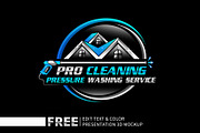 Pressure Washing Logo Template, a Branding & Logo Template by Nahid Hasan Nilim (Thumbnail 1 of 2)