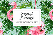 Tropical Paradise Watercolor Set, an Illustration by Anna Faun (Thumbnail 1 of 7)