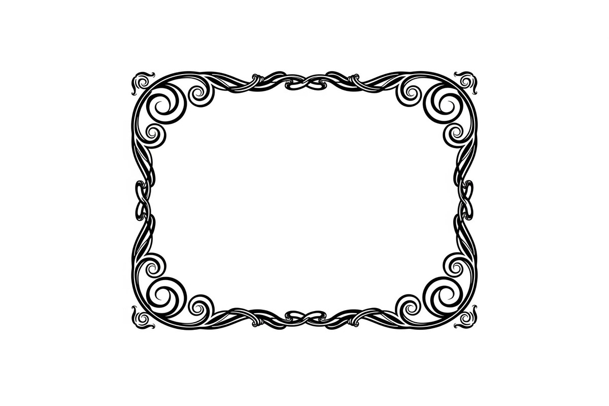 Vintage Scroll Corner Frame Bundle, an Illustration by Gfx_Store (Photo 30 of 48)