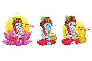 Little Krishna, Happy Janmashtami