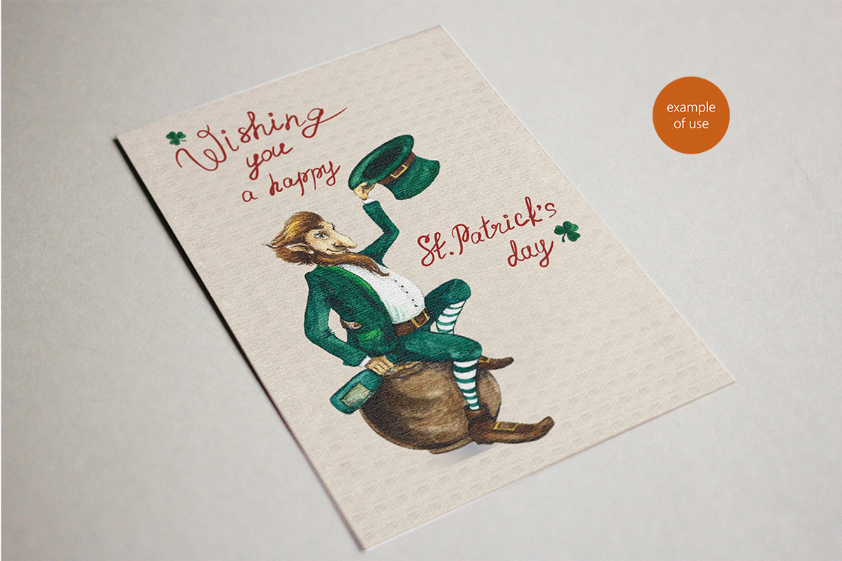 St. Patrick's day - watercolor set, an Object Graphic by KatsiarynaKa (Photo 6 of 12)