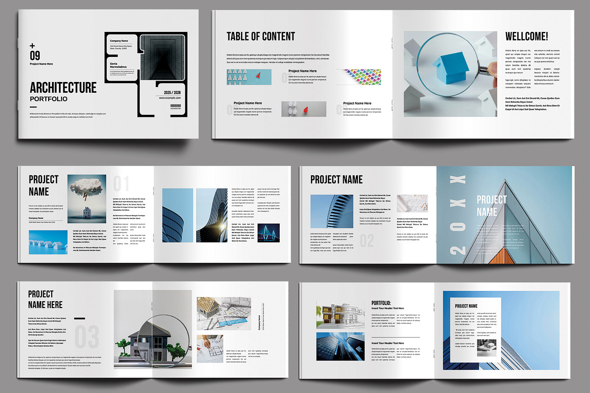 Architecture Portfolio Layout, a Brochure Template by MightyDesign (Photo 1 of 6)