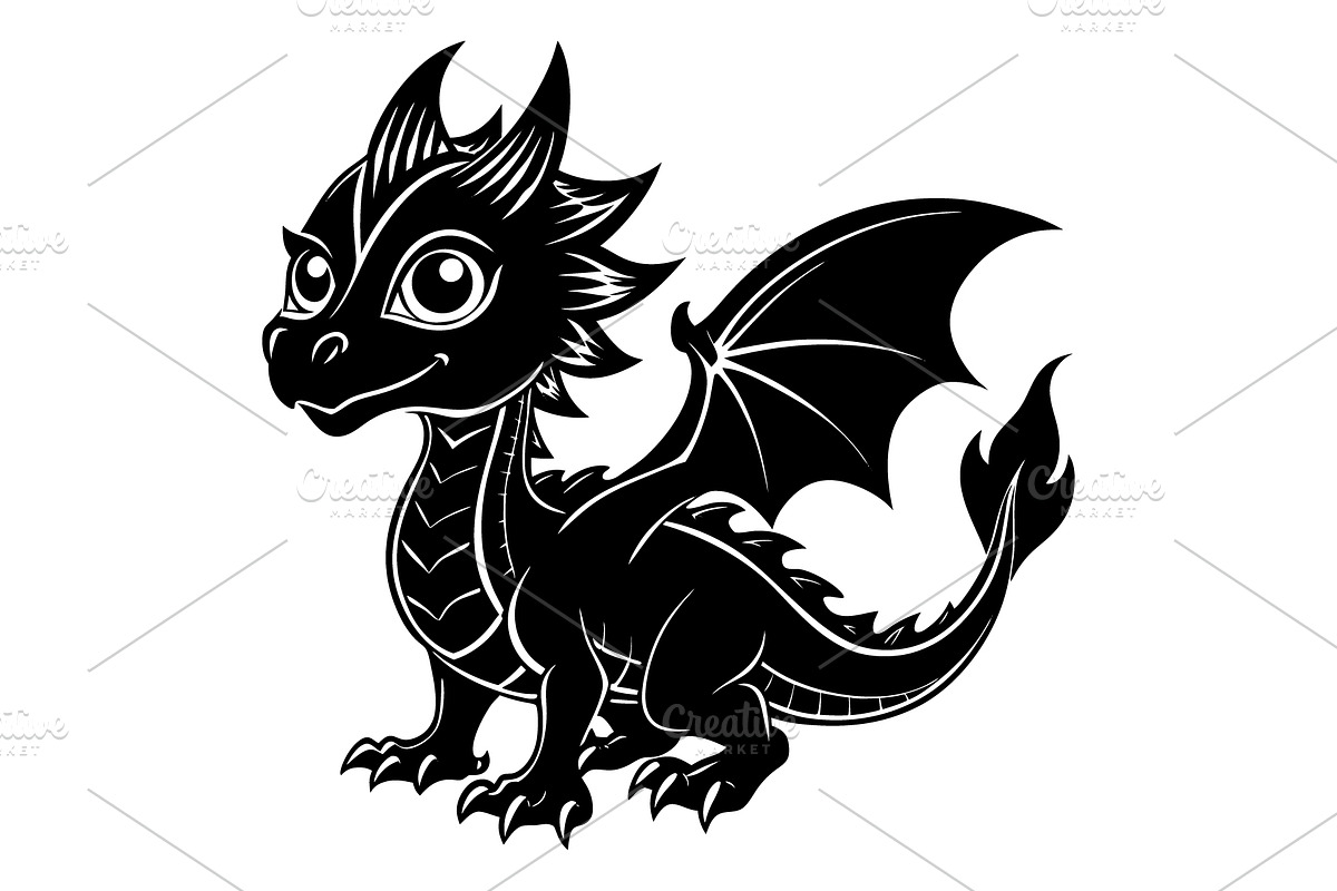 Baby dragon, an Illustration by Mark1987