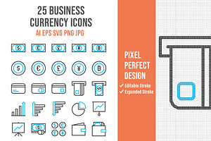 25 Business Currency Icons