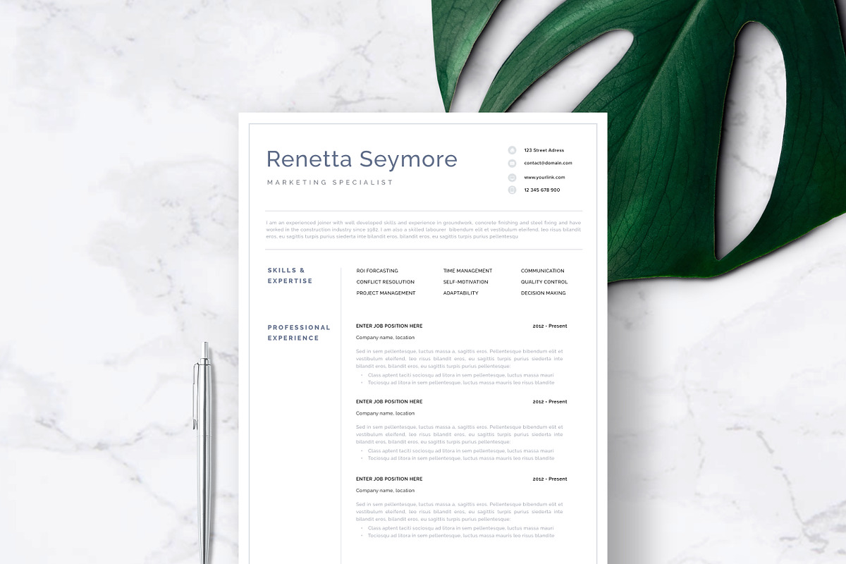 Resume Template 1 | Geneva, a Resume Template by Resume Angels (Photo 1 of 6)