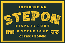 Stepon - Various Display Font