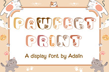 Pawfect Print - Display Font
