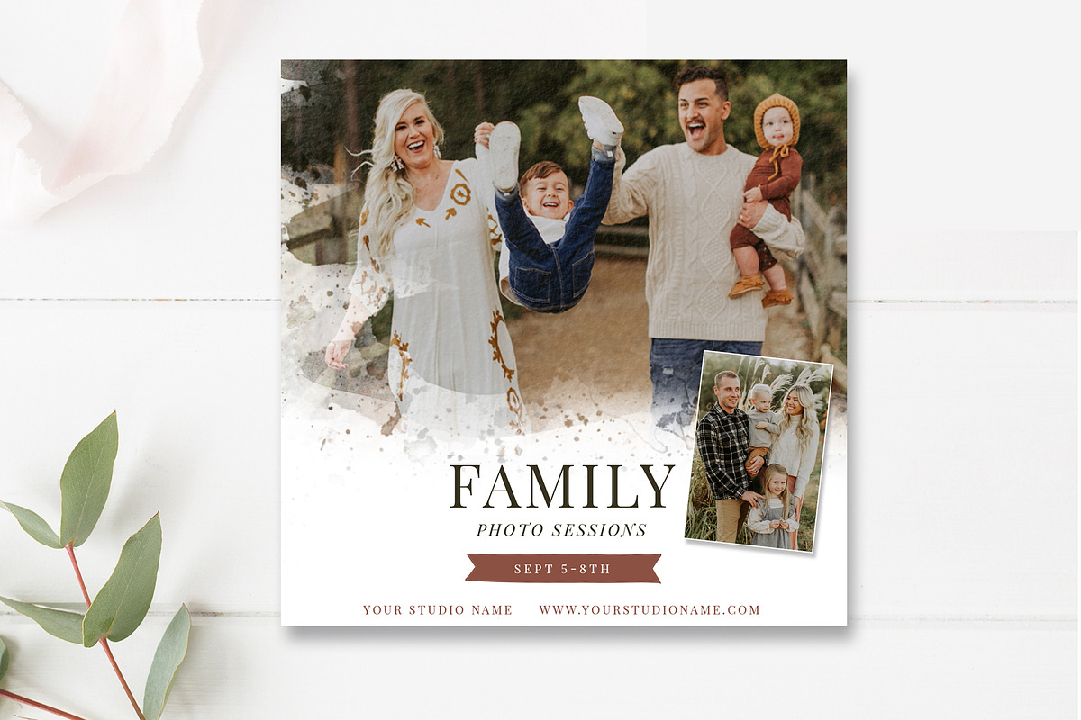 Family Mini Session Template, a Flyer Template by By Stephanie Design
