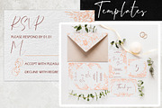 Peach fuzz wedding: Tropical orchids, a Stationery Template by MsFlaffy (Thumbnail 2 of 8)