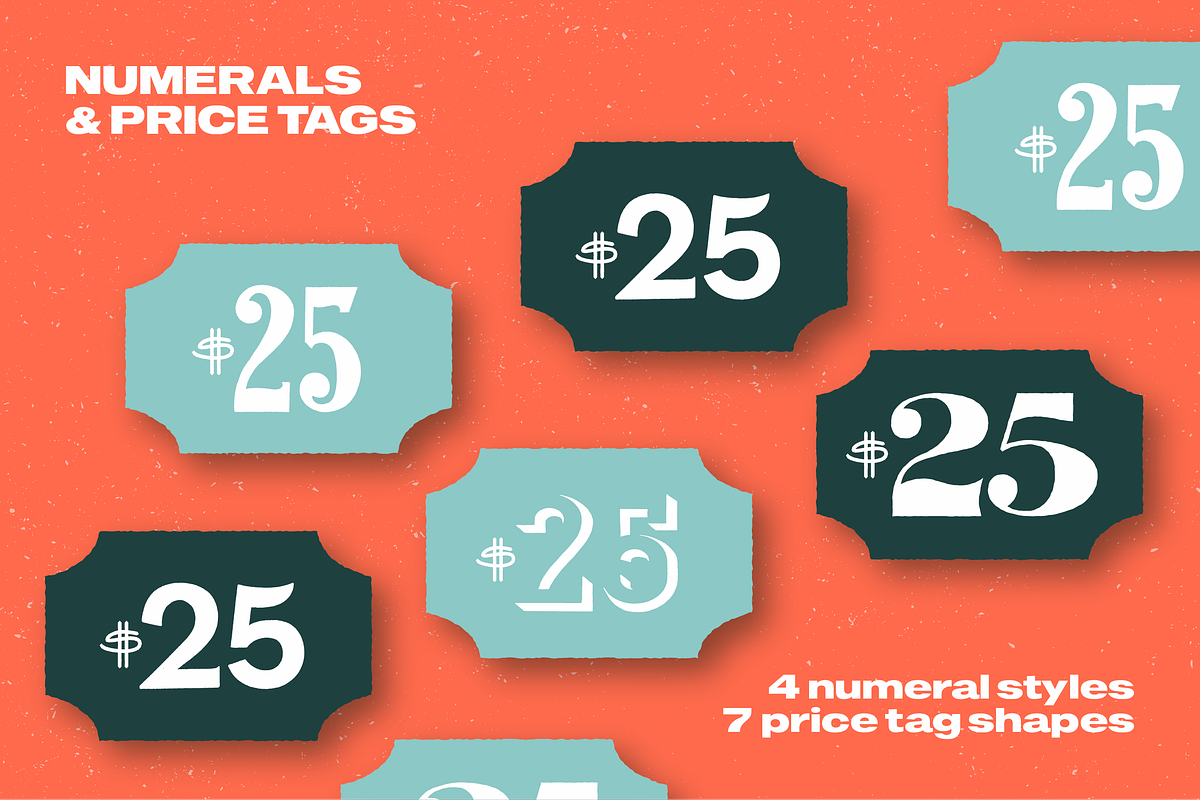 Vintage Numerals, a Graphic by Ormai (Photo 1 of 6)
