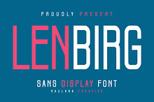 Lenbirg Sans Display Font