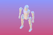 3D Retro Style Action Figure, a Characters & Person 3D Model by Jawa Station (Thumbnail 7 of 7)