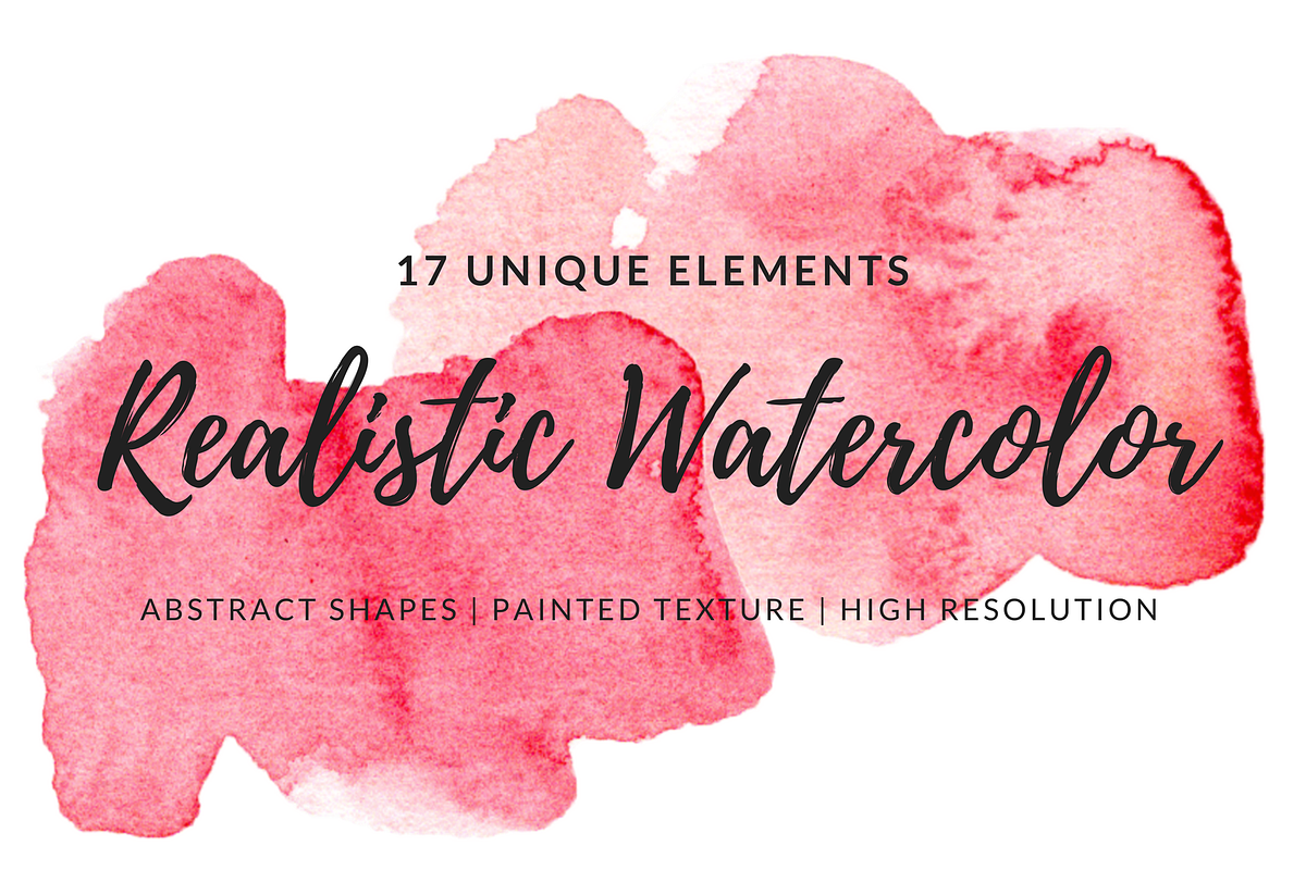 Red Orange Pink Watercolor Washes, an Object Graphic by Chelsea Bromley (Photo 4 of 4)