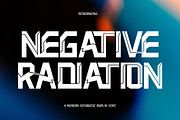 Negative Radiation - Techno Font, a Sans Serif Font by 177Studio (Thumbnail 1 of 8)