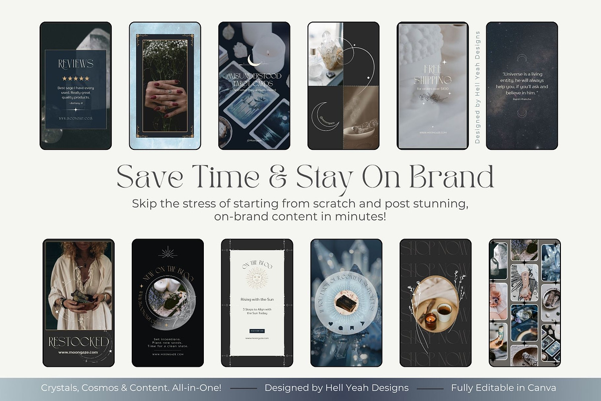 Midnight Sky Branding Starter Kit, a Branding & Logo Template by Hell Yeah Designs (Photo 16 of 16)