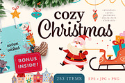 Cozy Cristmas kit, an Animal Illustration by Funnystore (Thumbnail 1 of 22)