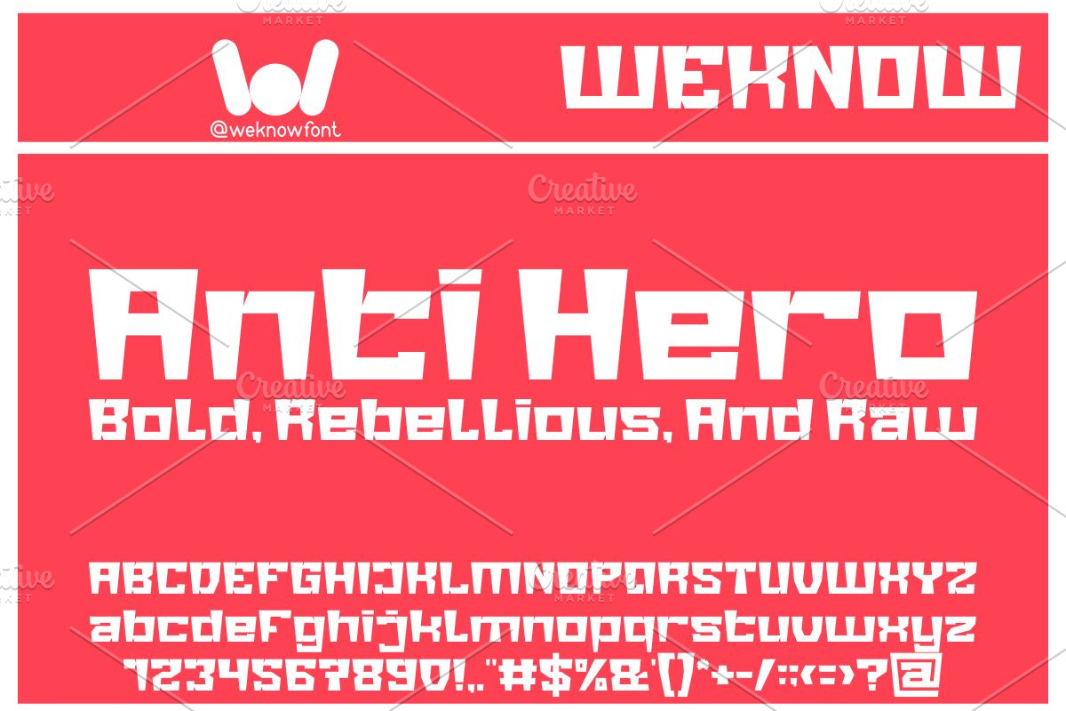 Big Giant, a Font by weknow (Photo 2 of 8)