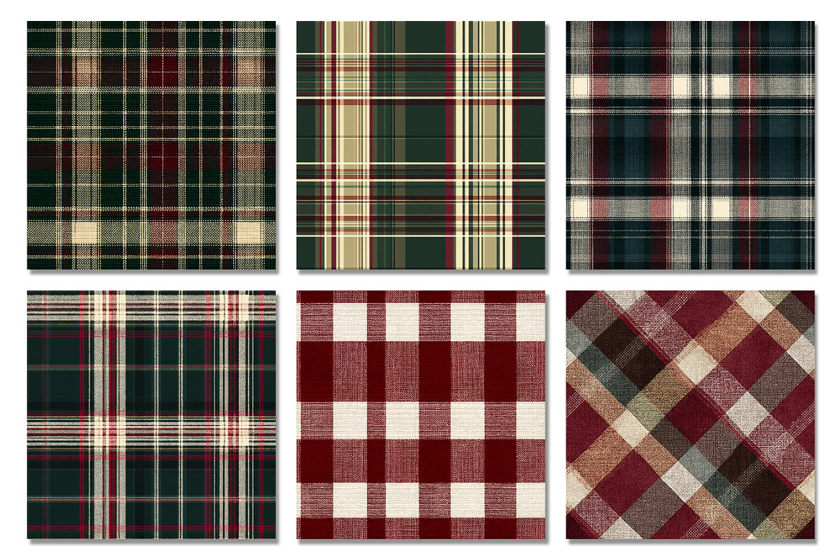 Christmas Plaid Seamless Pattern, a Texture Graphic by Dream Creation (Photo 3 of 7)