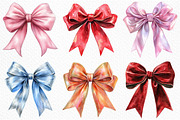 Christmas Bow Coquette clipart, an Illustration by Craft Nest (Thumbnail 4 of 6)