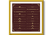 Vintage Big Set of Horizonyal Vector, a Decorative Illustration by FineArtStudio (Thumbnail 3 of 3)