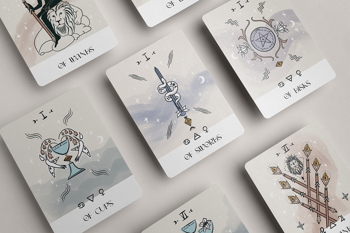 Tarot Deck, Yoga & Mindfulness, an Illustration by Camara Design (Photo 3 of 11)