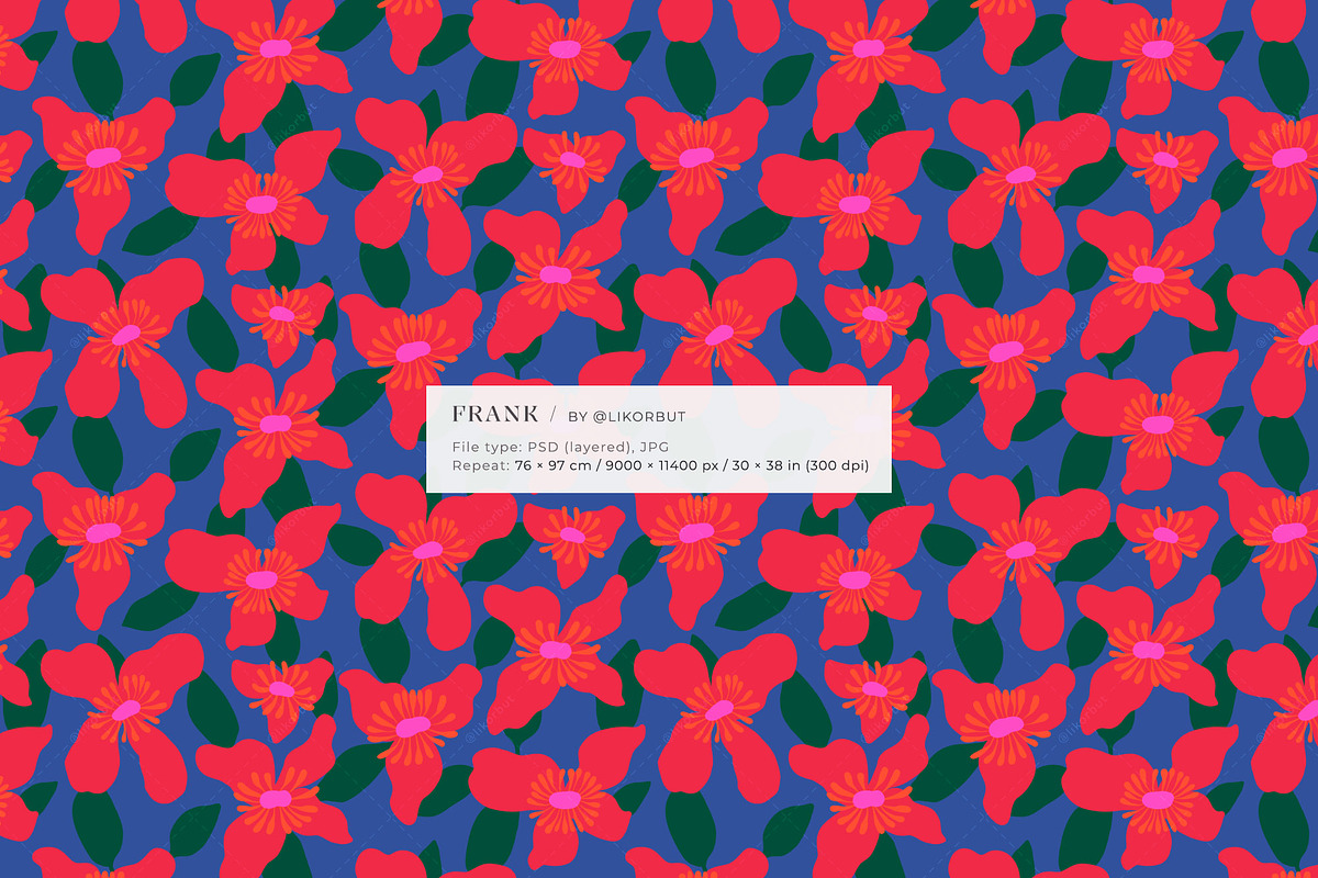 Naive Abstract Modern Floral Pattern, a Pattern Graphic by likorbut (Photo 9 of 14)