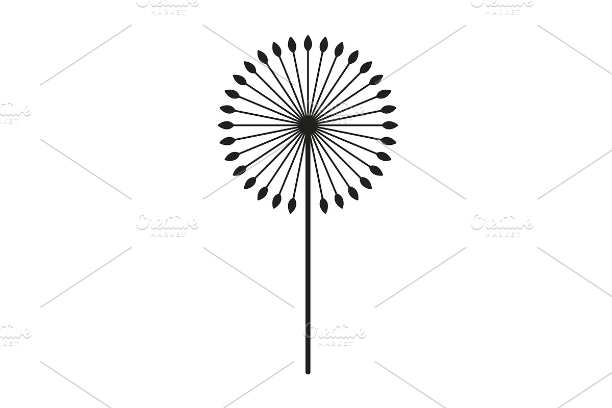 Dandelion Icon Perfect for Various, an Object Illustration by the8monkey